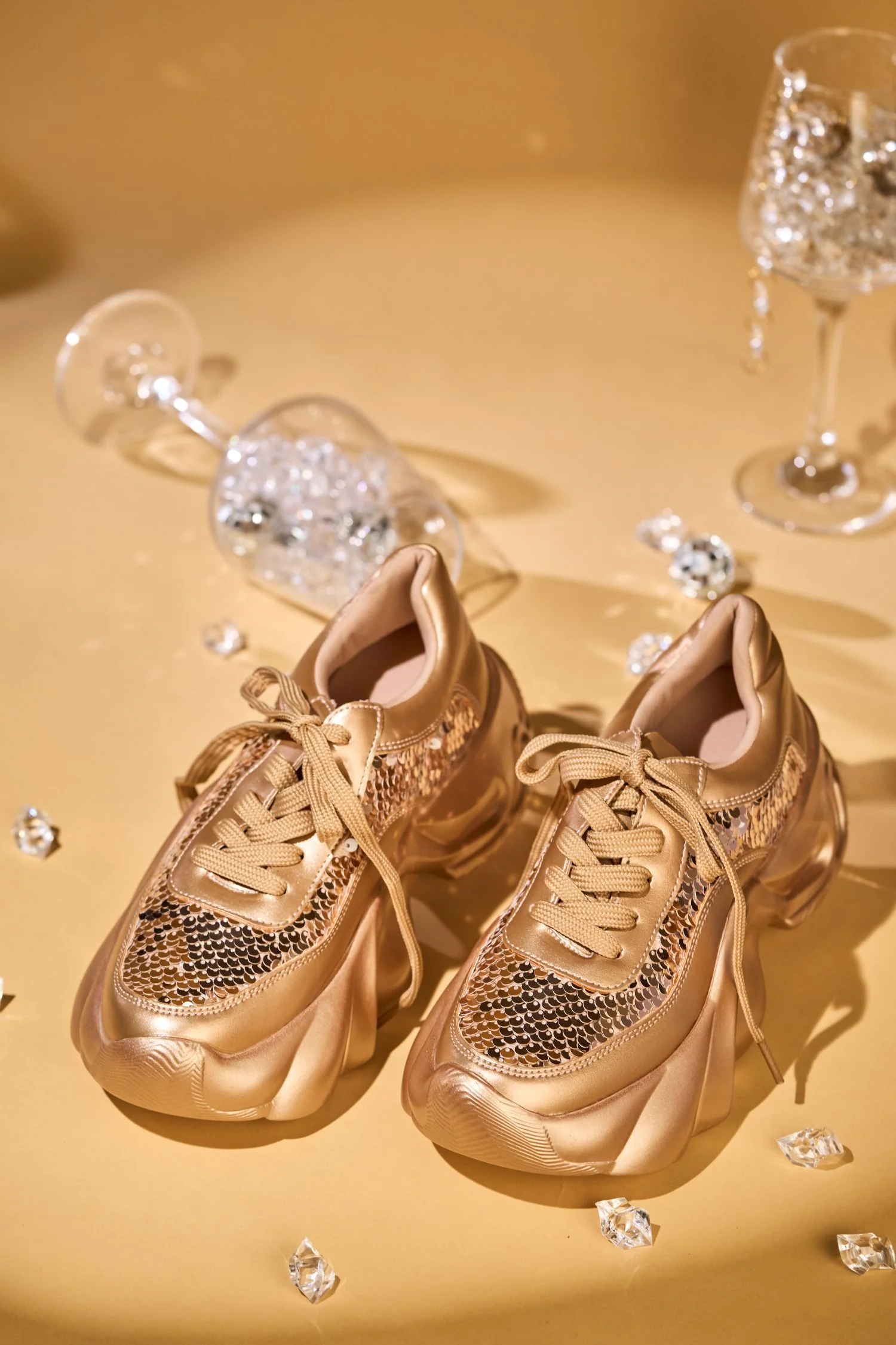 Aurelia Rose Gold Sneakers - Image 4