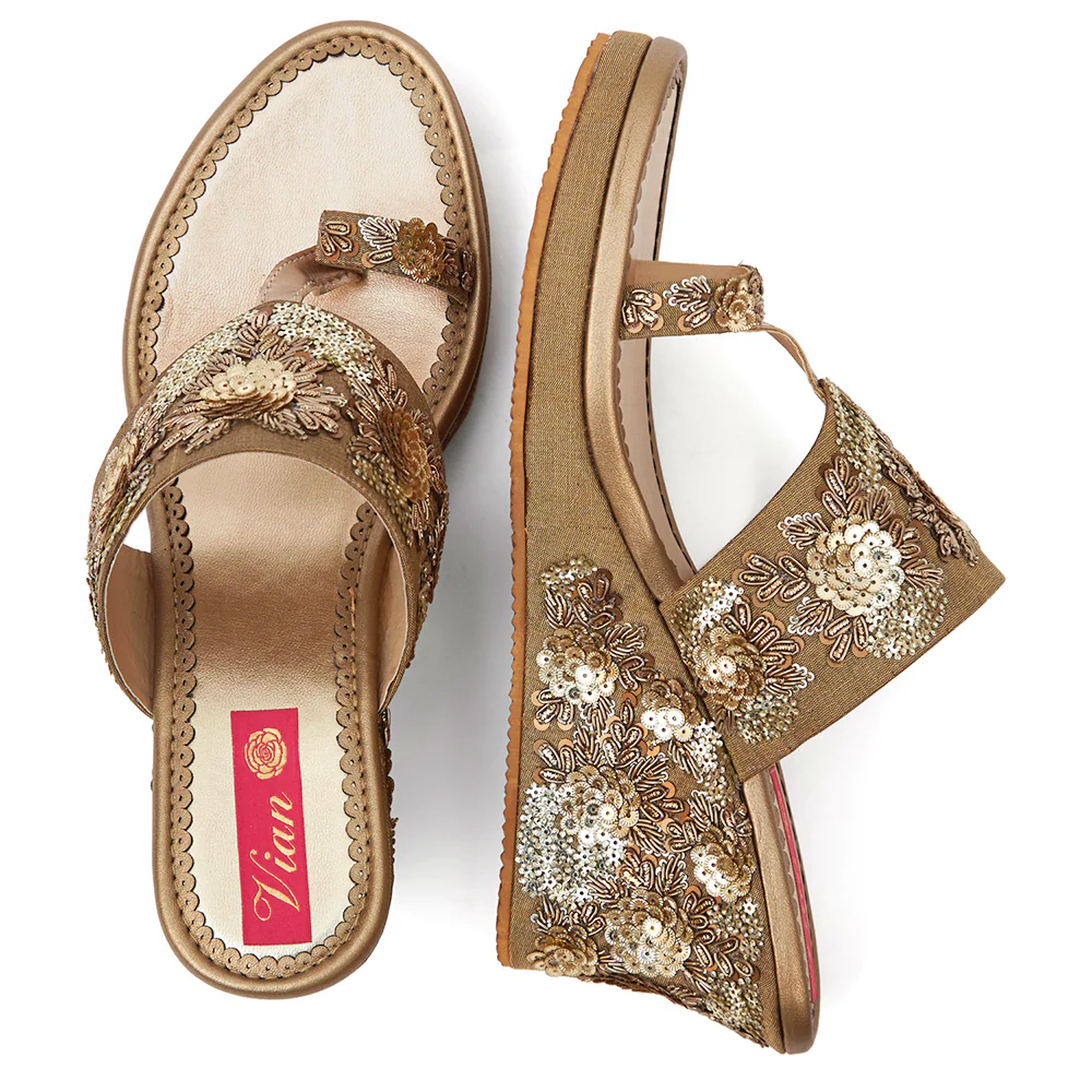 Blossom Treasure Wedges & Handbag Combo - Image 5