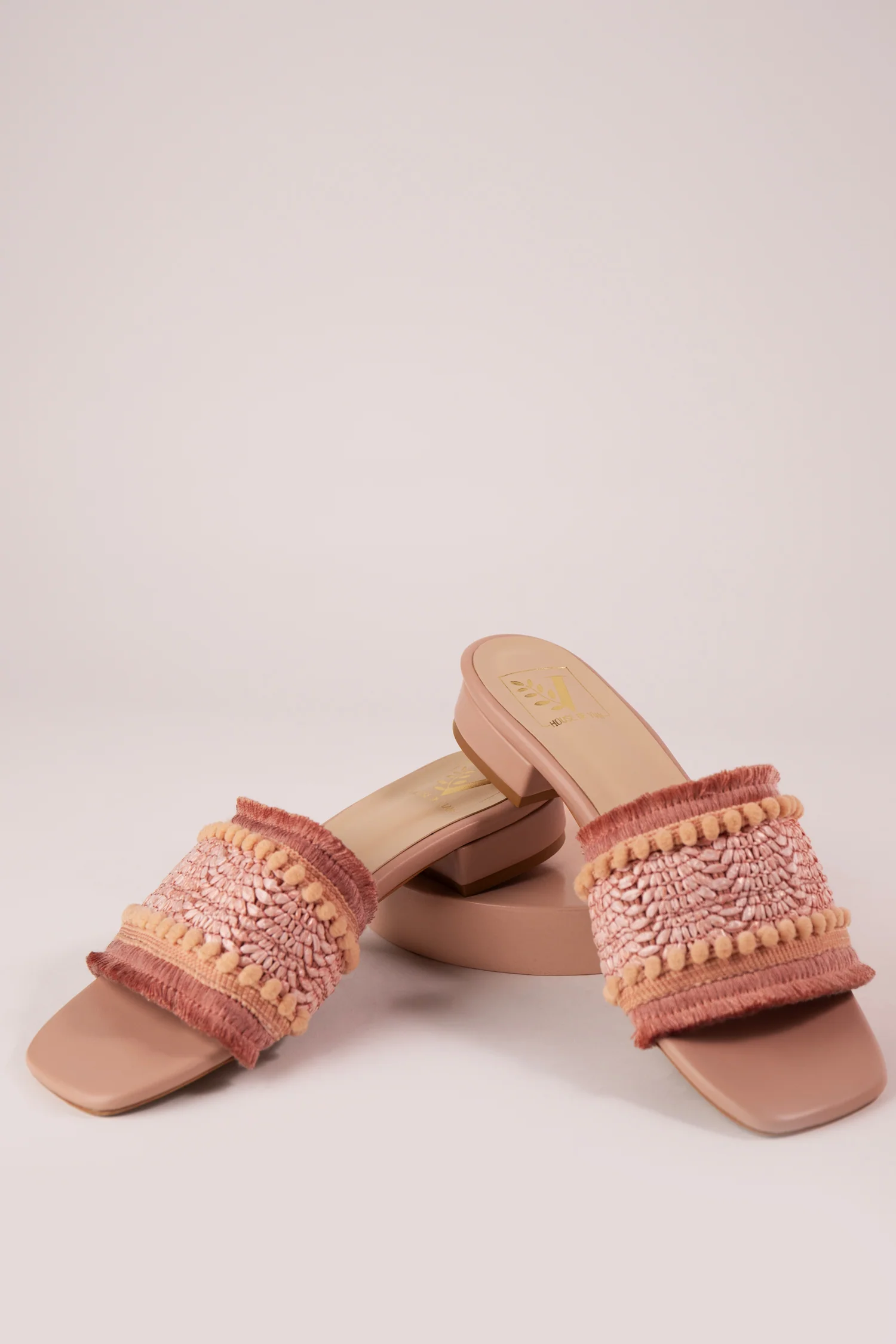 Boho Soho Nude Flats - Image 4