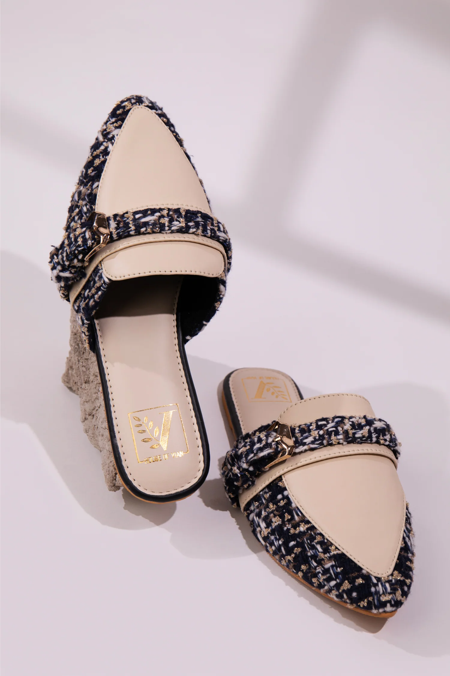 Buckle it Blue Mules - Image 3