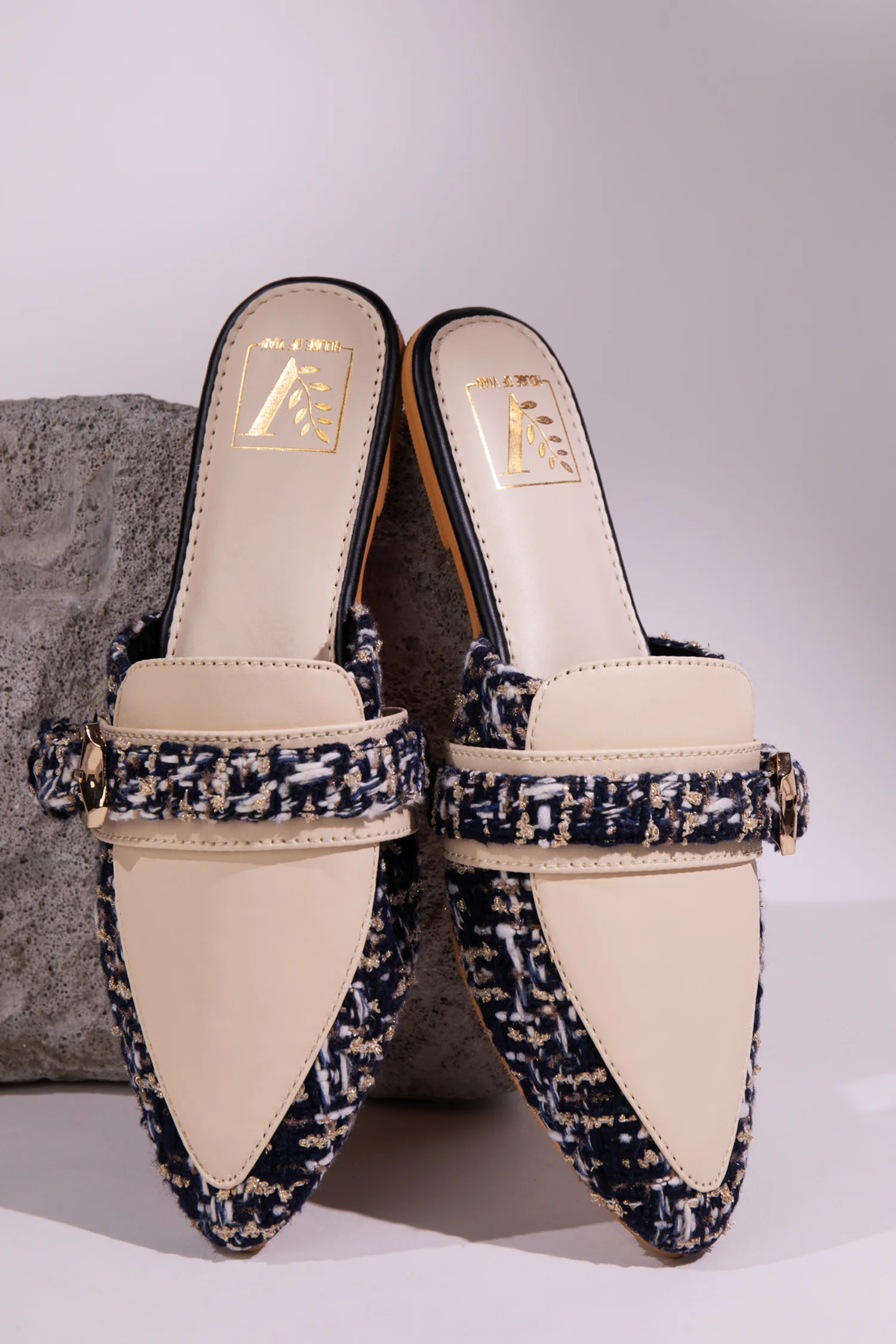 Buckle it Blue Mules - Image 4