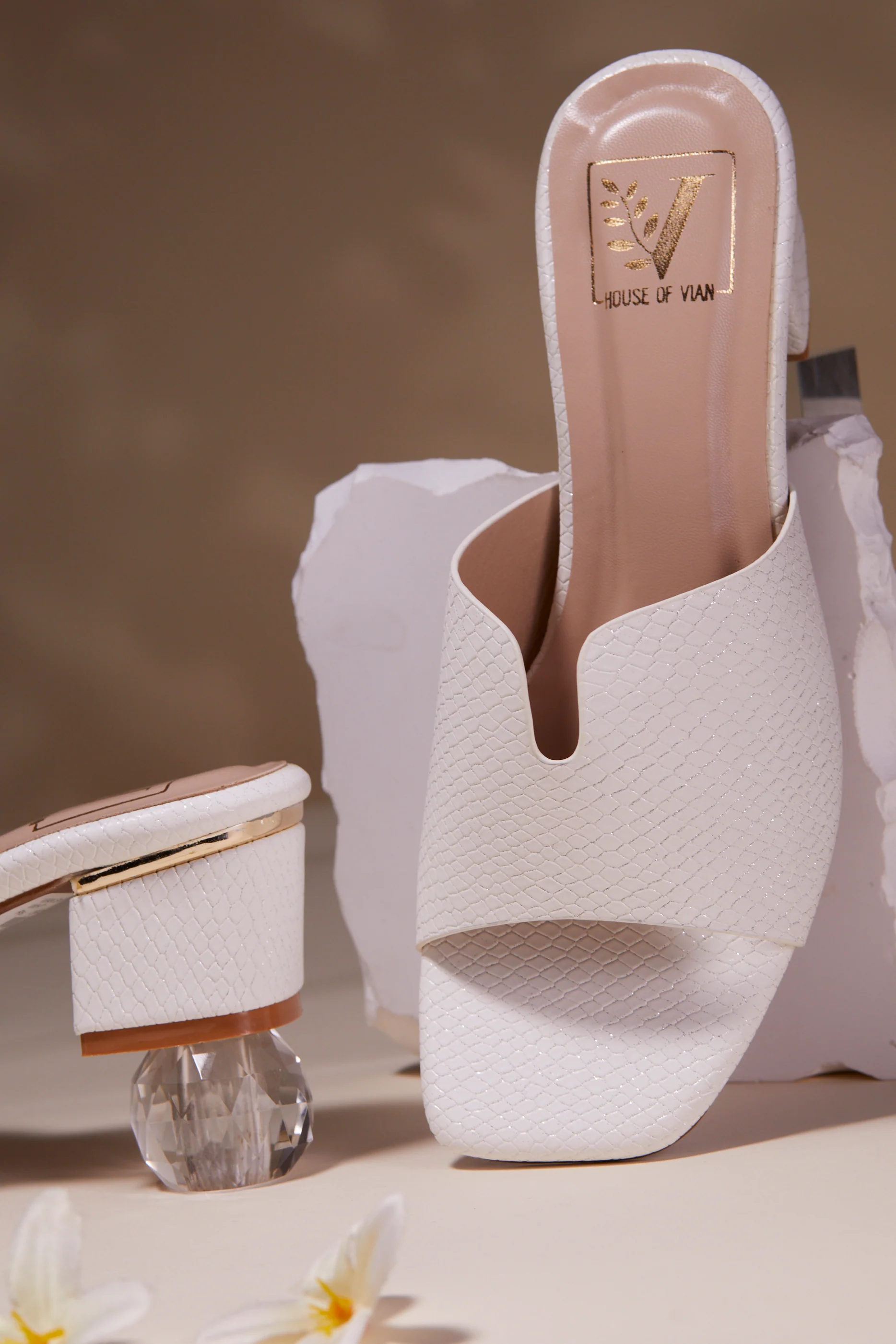 Ember White Heels - Image 2