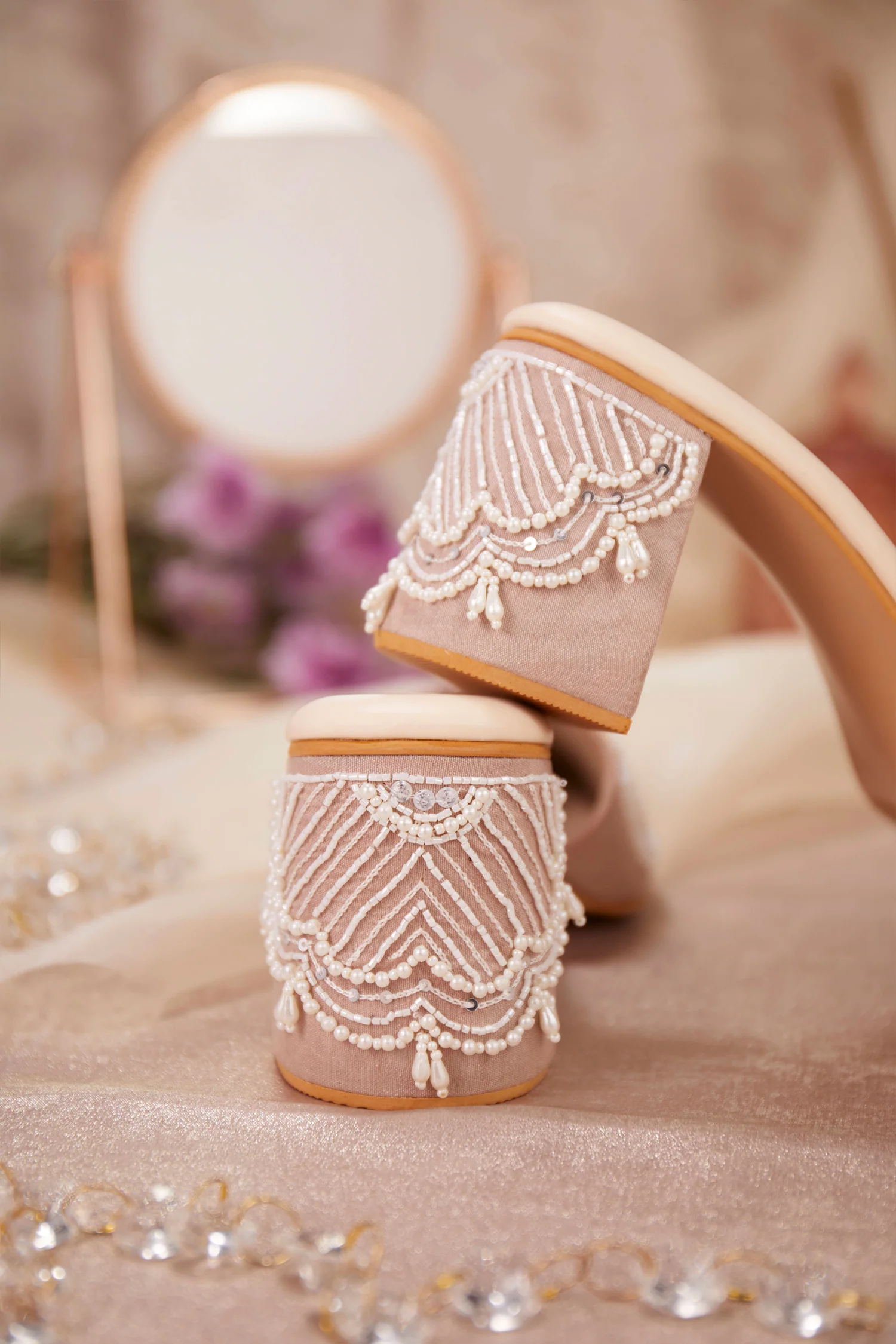 Estelle Pink Mule Heel - Image 4