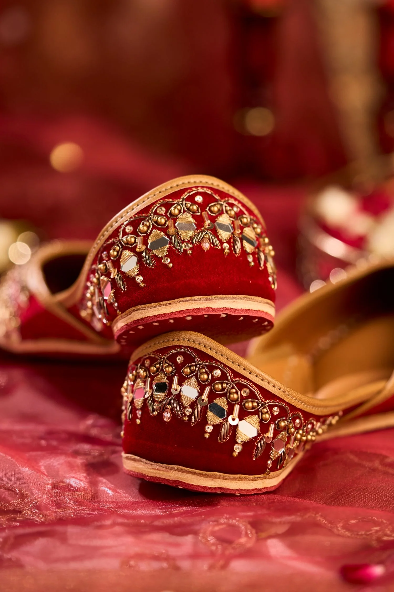 Falak Red Juttis - Image 3
