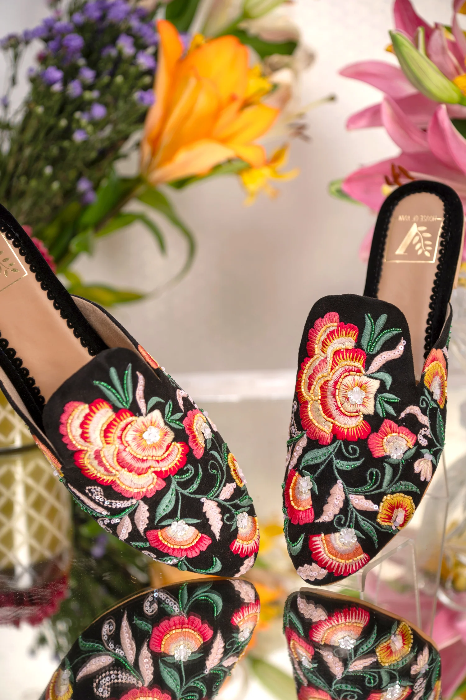 Floral Pop Mules - Image 3