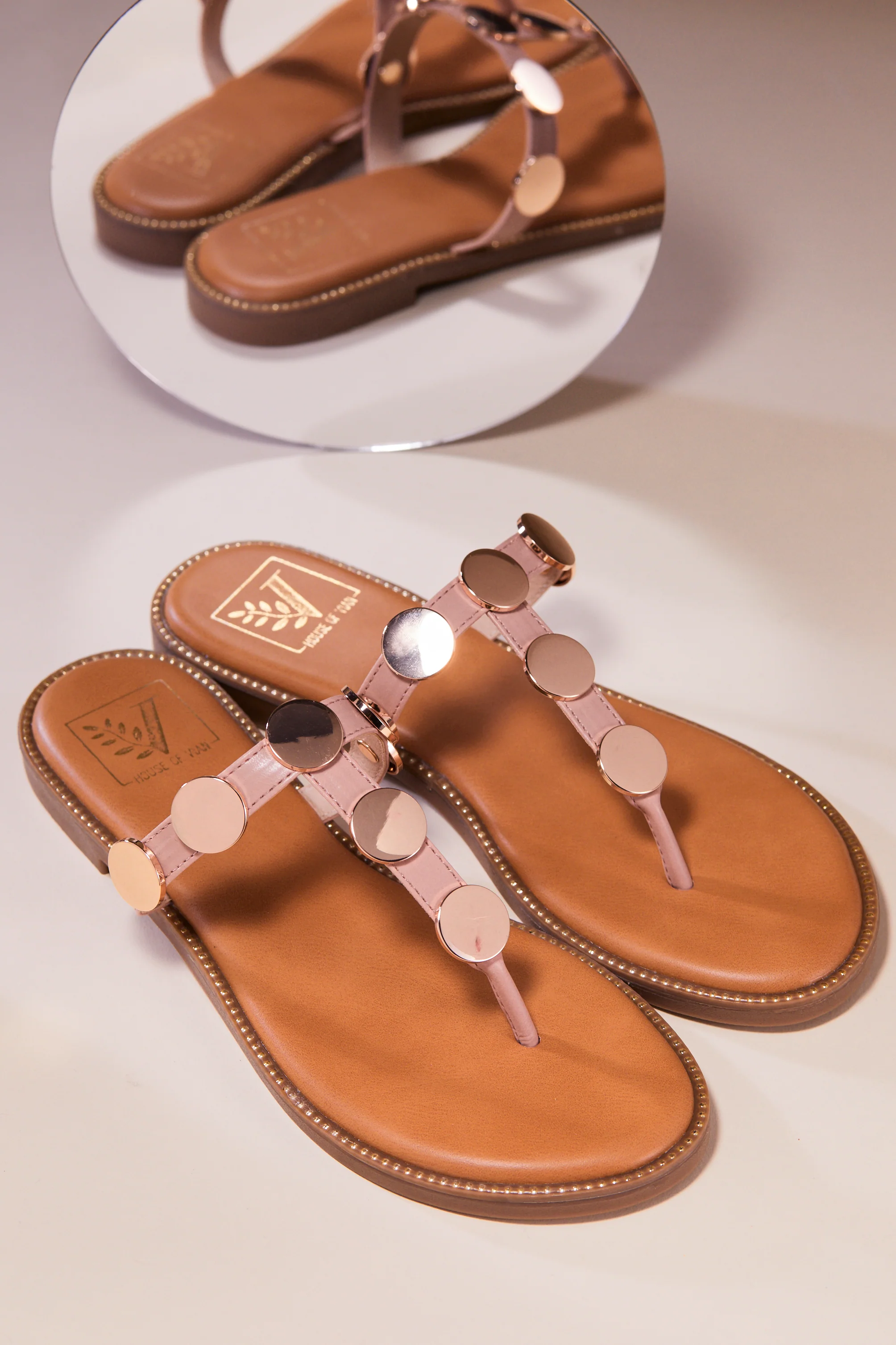 Jolene Pink Flats - Image 3