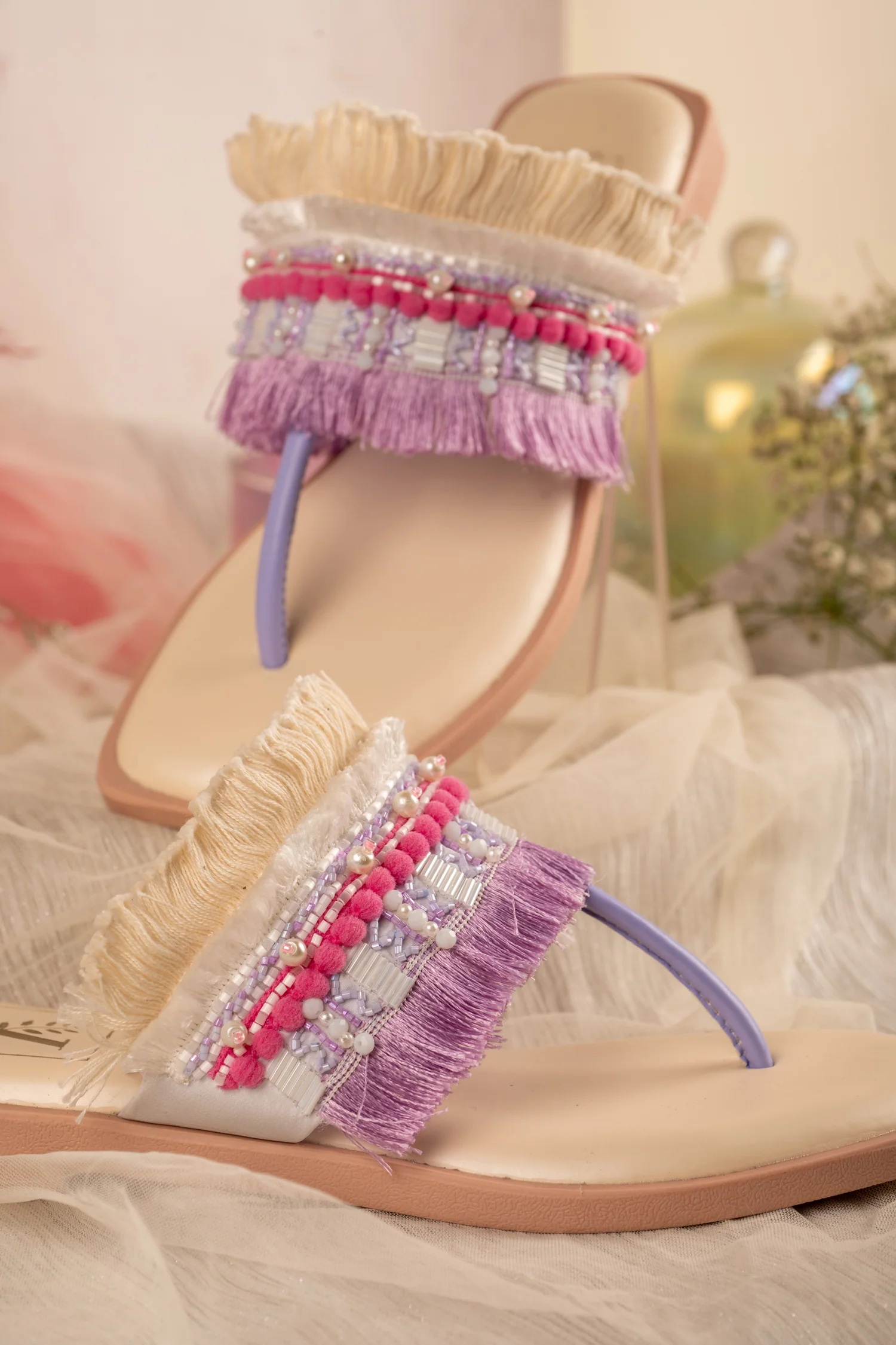 Lilac Love T-strap Flats - Image 4
