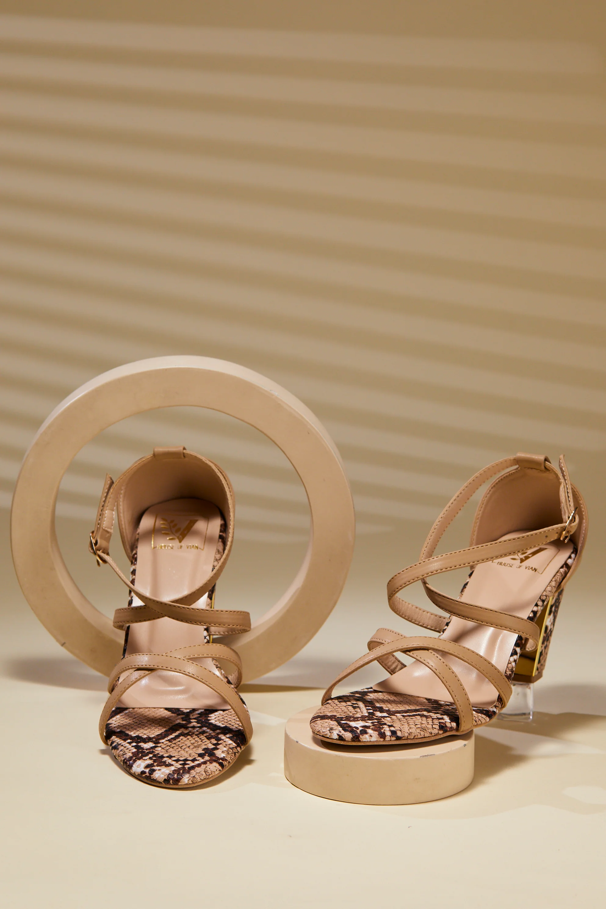 Lilith Beige Heels - Image 3