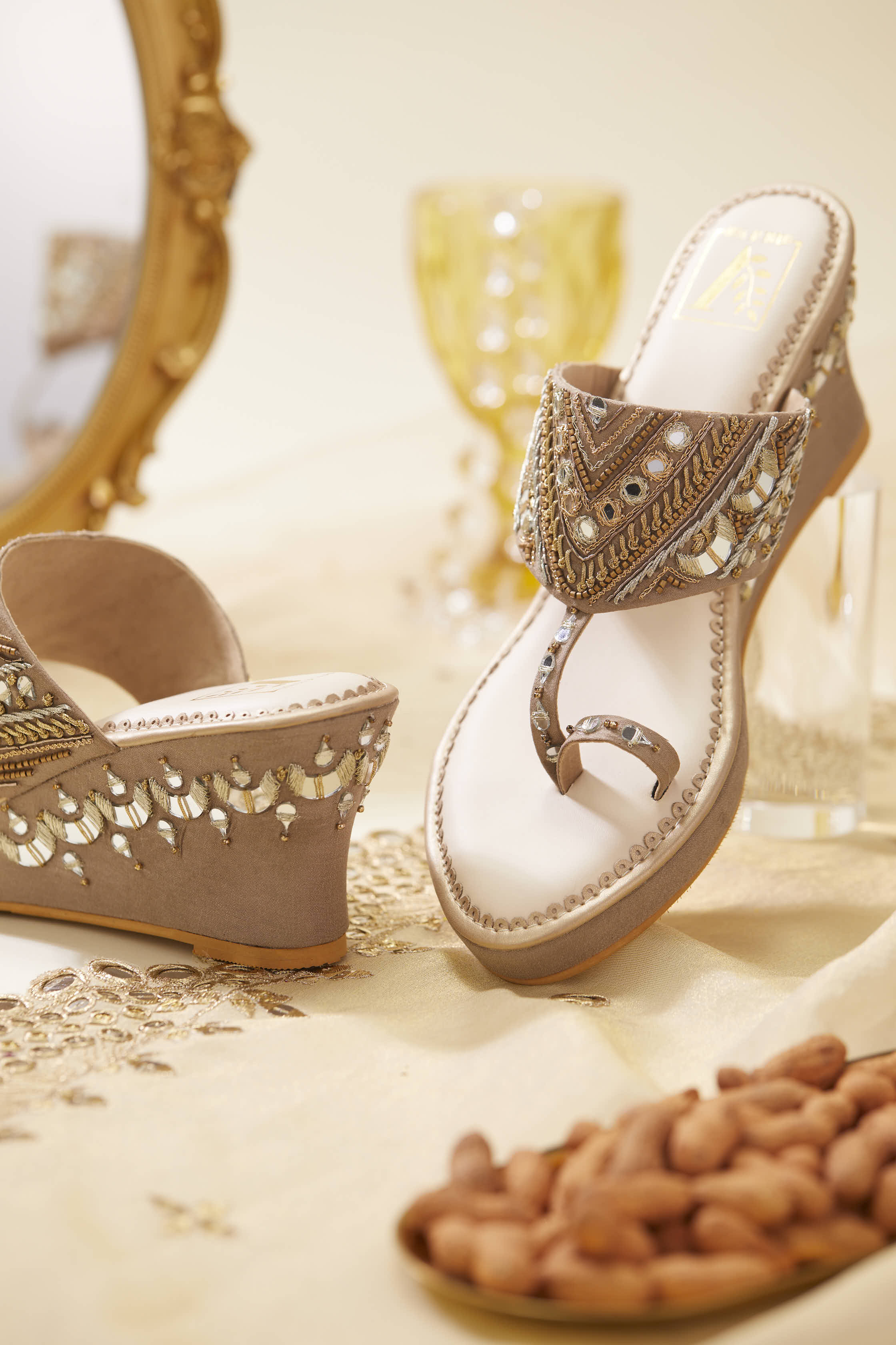 Mahira Gold Wedges - Image 2