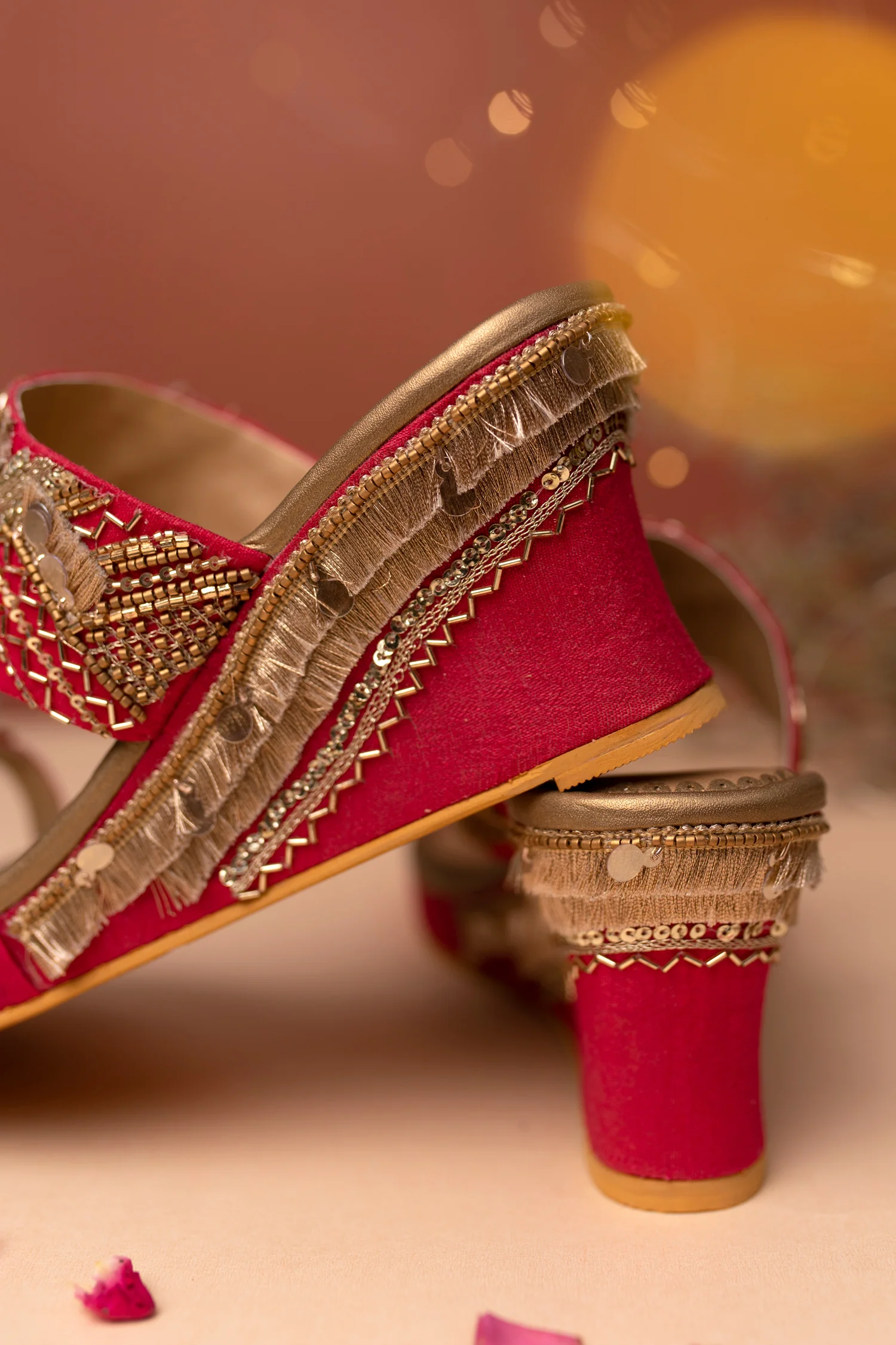 Nazm Pink Wedges - Image 4
