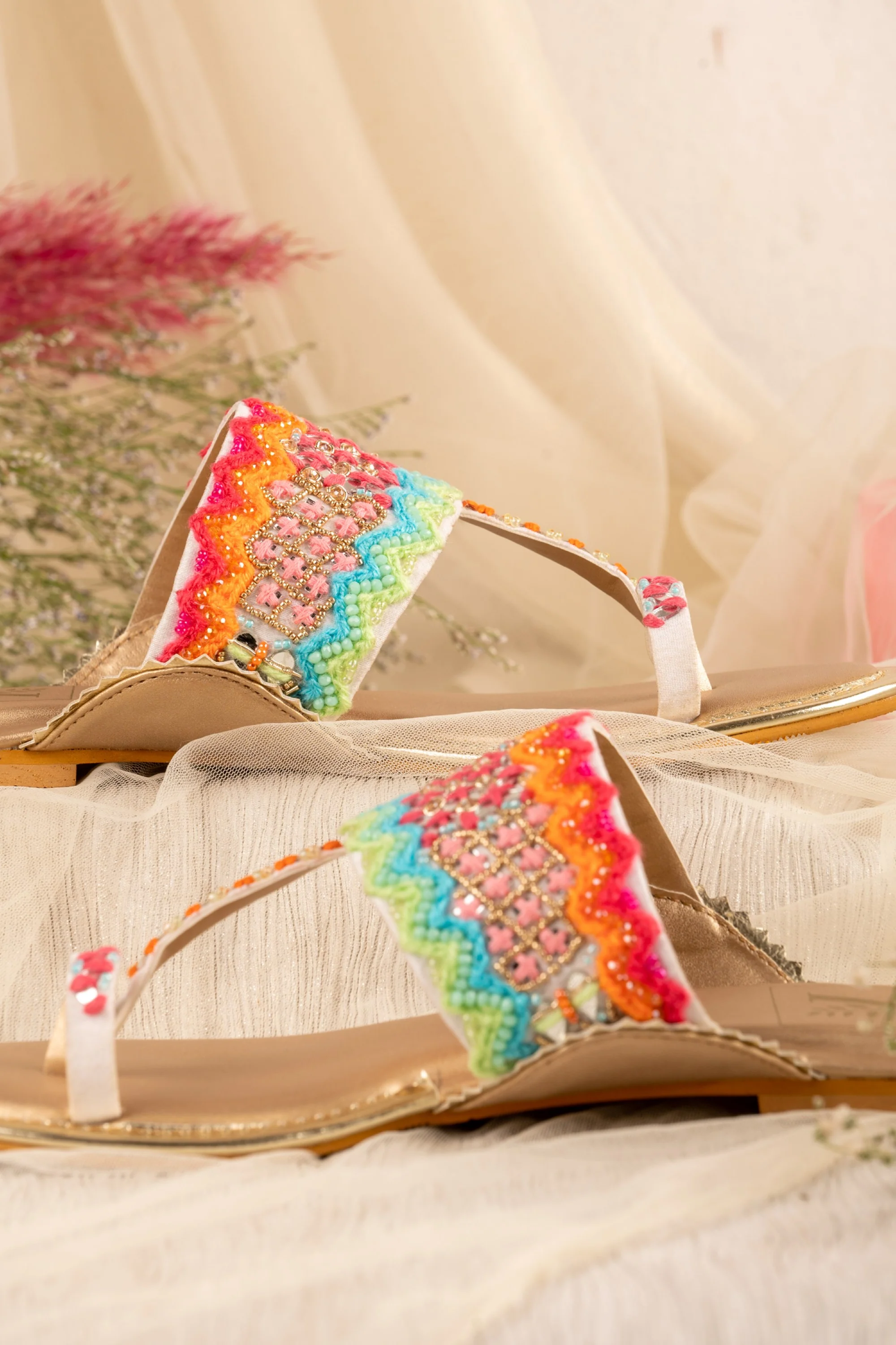 Rangeela Kolhapuris & Handbag Combo - Image 7