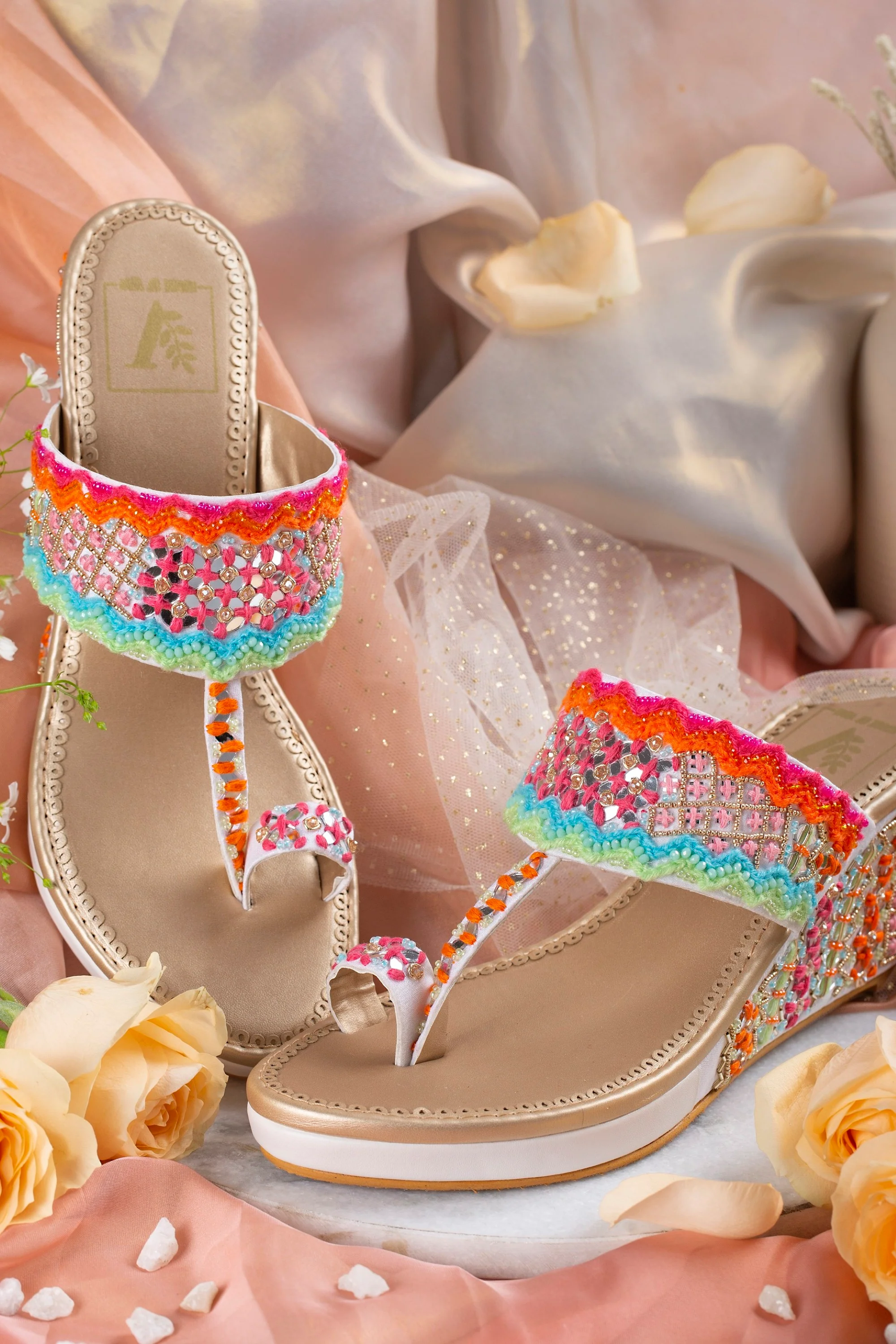 Rangeela Wedges & Handbag Combo - Image 3
