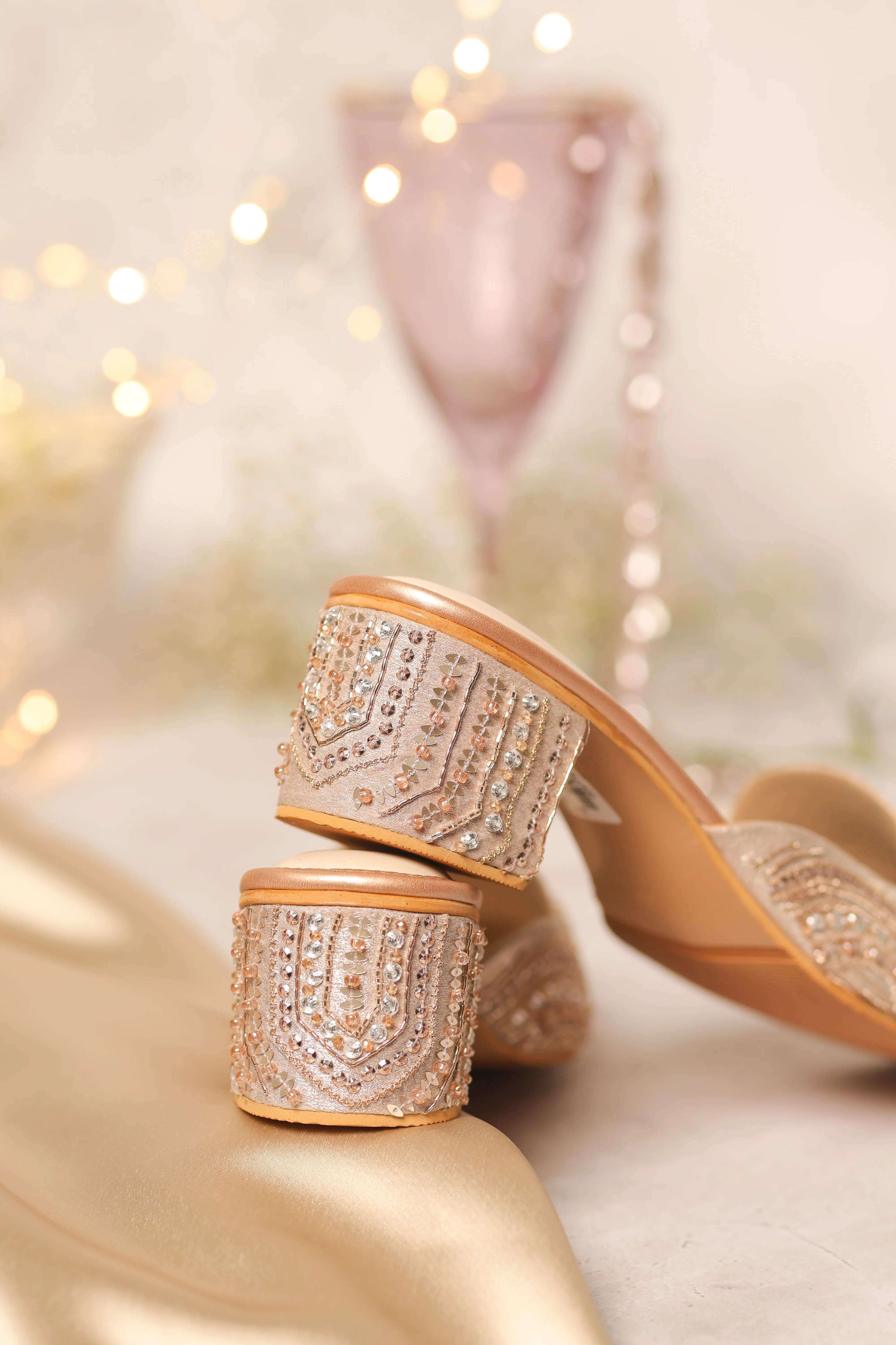 Rosé Mule Heels - Image 4