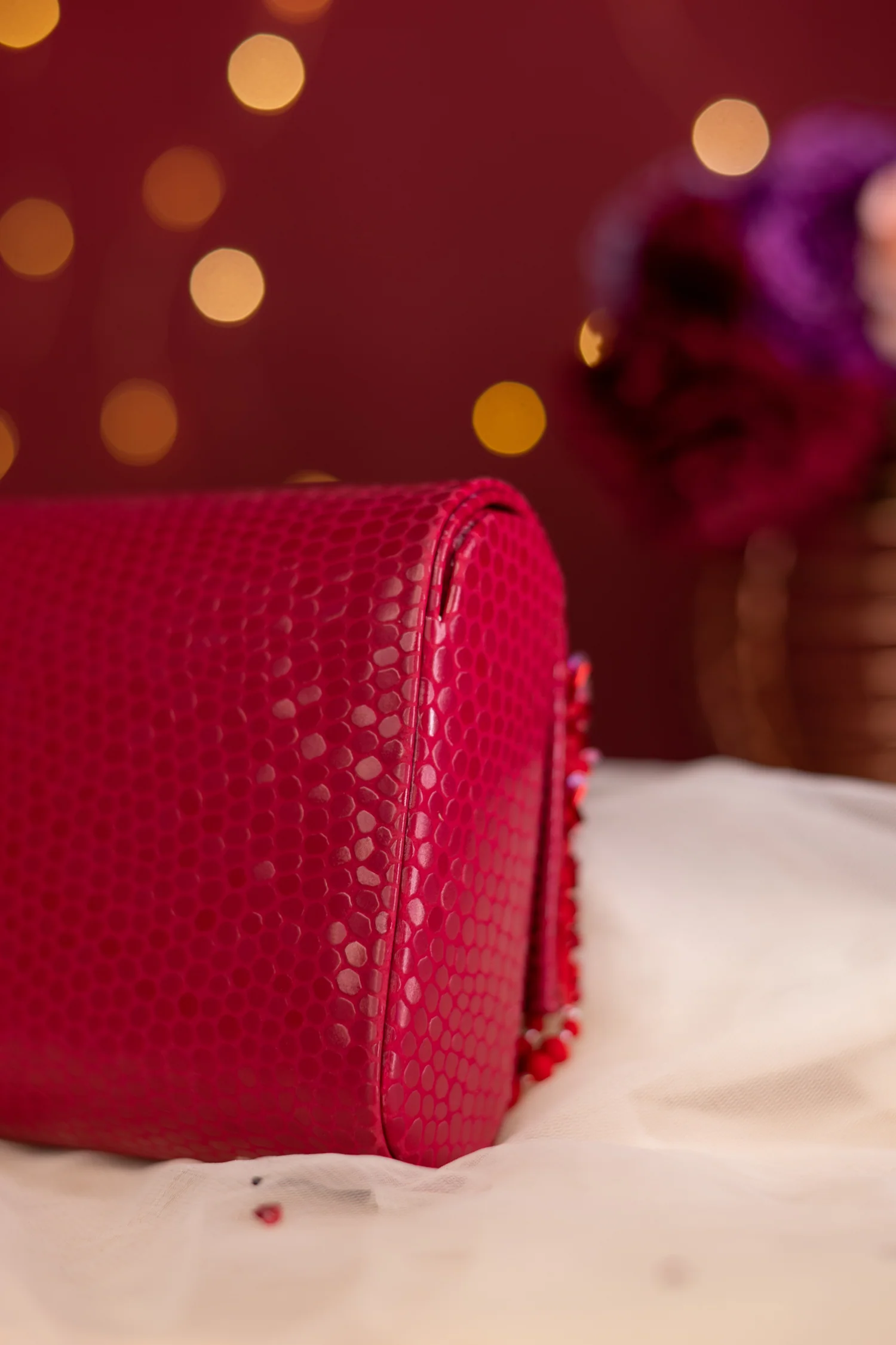 Scarlet Rose Handheld Clutch - Image 4