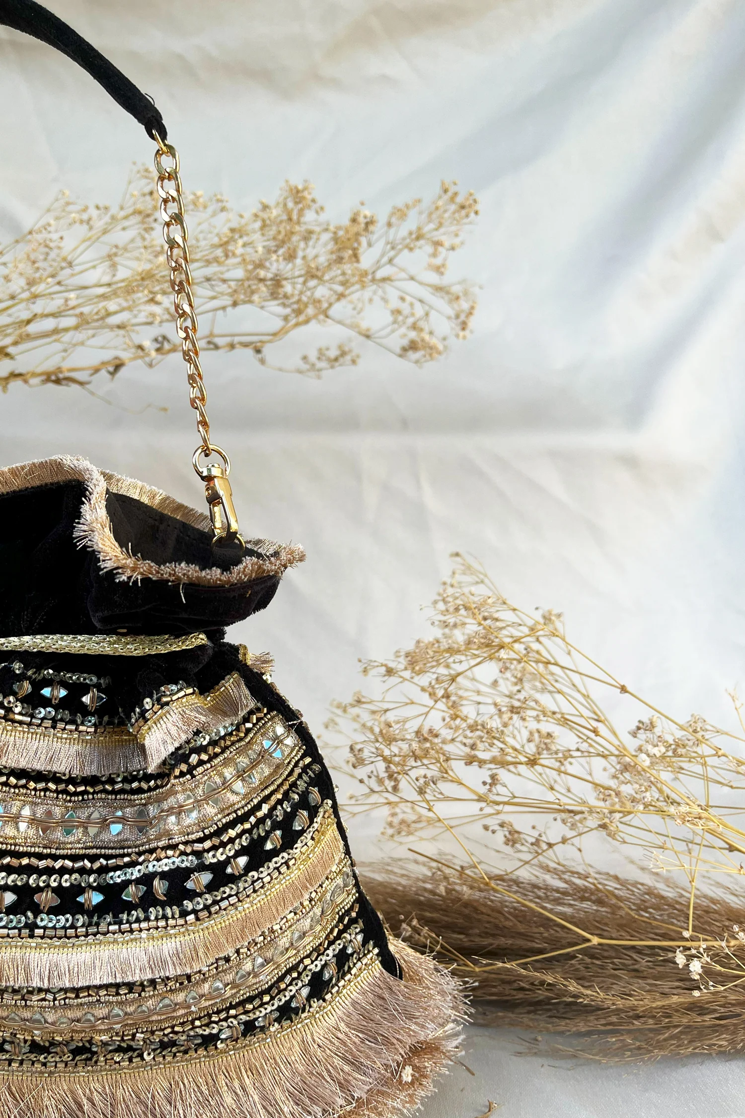 Sehar Black Potli - Image 3