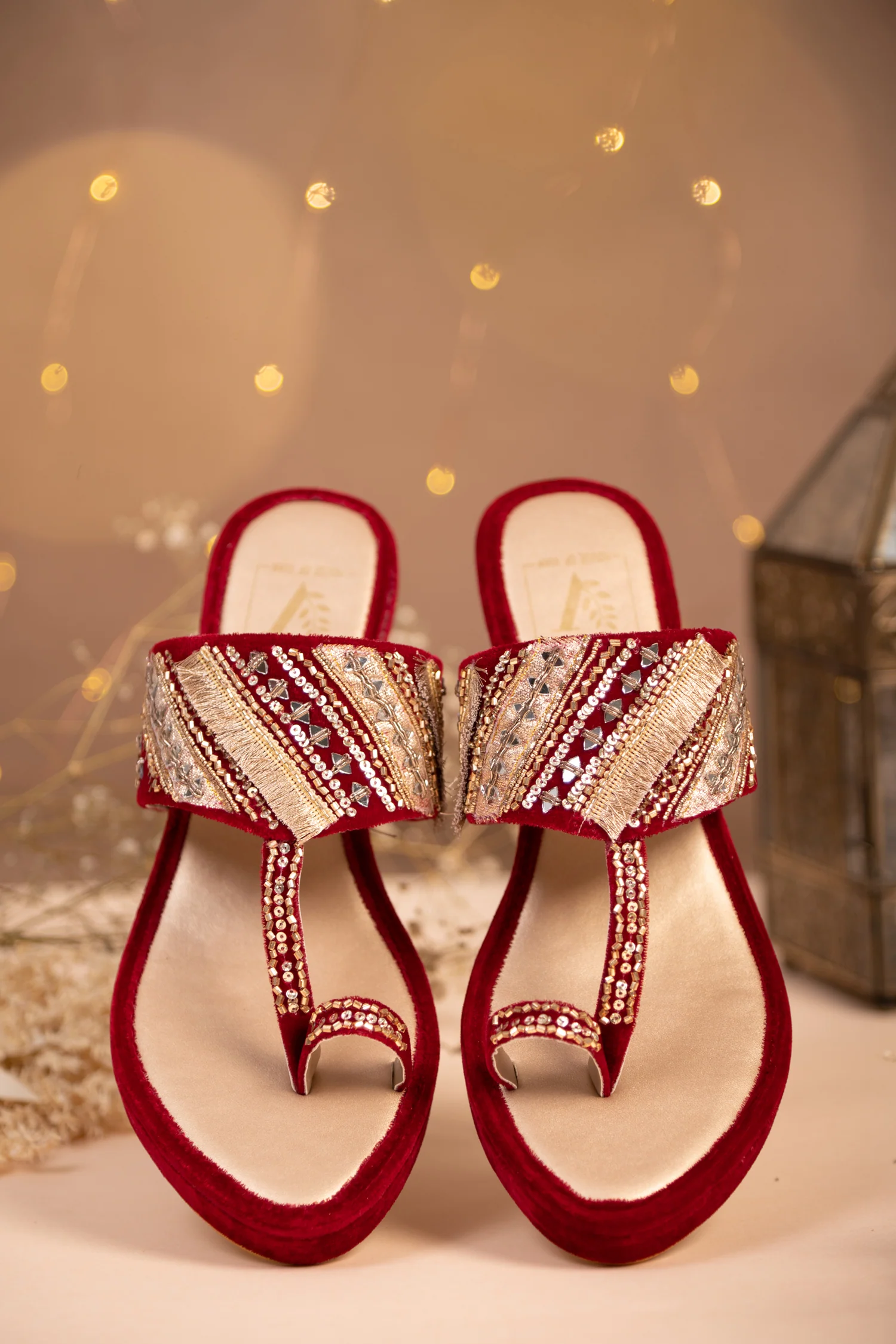 Sehar Red Wedges - Image 2